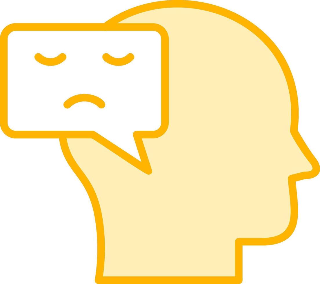 Negative Thinking Vector Icon