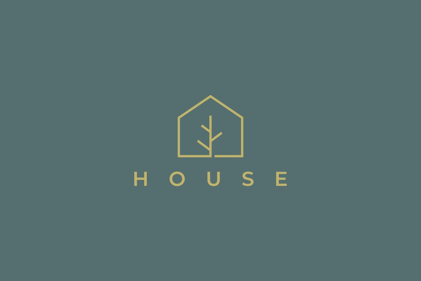 Real Estate House Property Home Minimalist Modern Logo Concept vector