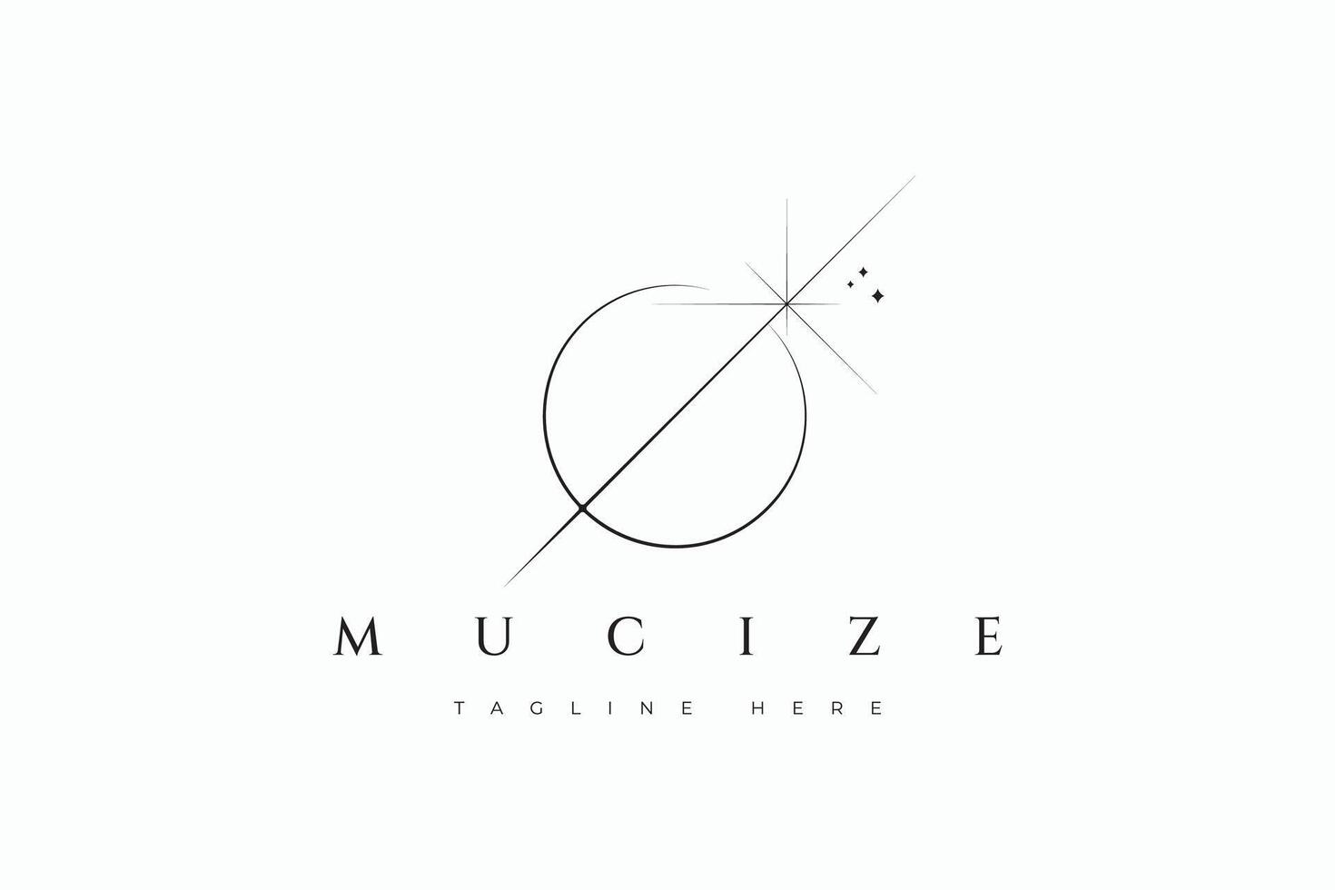 Abstract Illustration Eclipse Light Geometry Symbol Business Logo Miracle and Magical Night vector