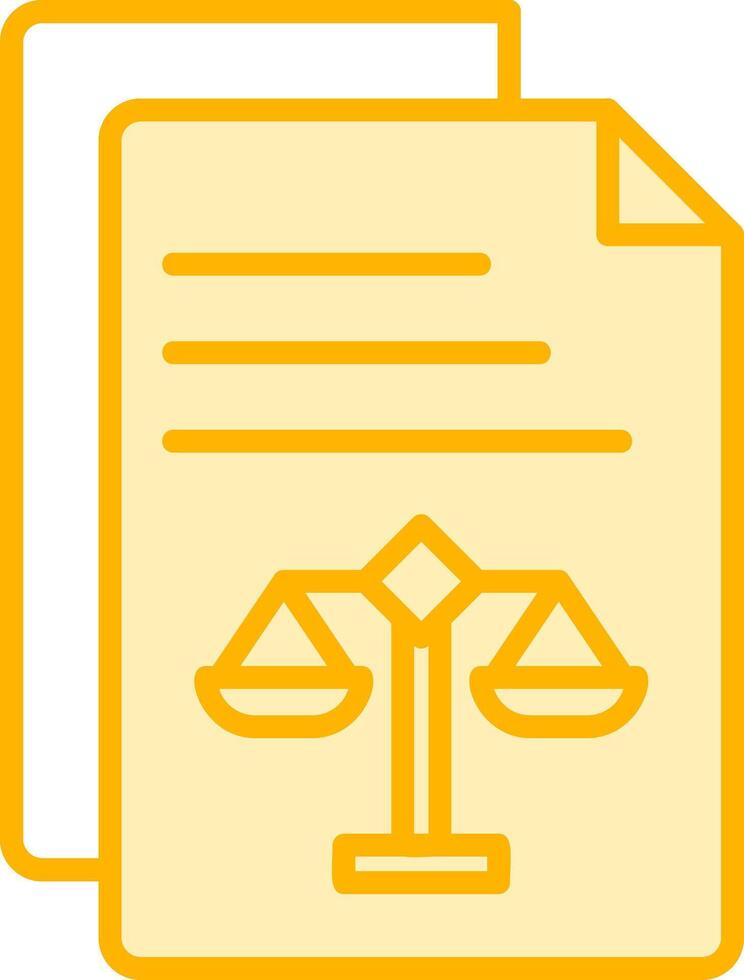 Legal Document Vector Icon