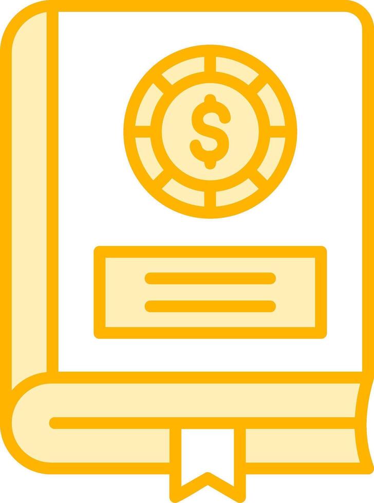 Financial Book Vector Icon