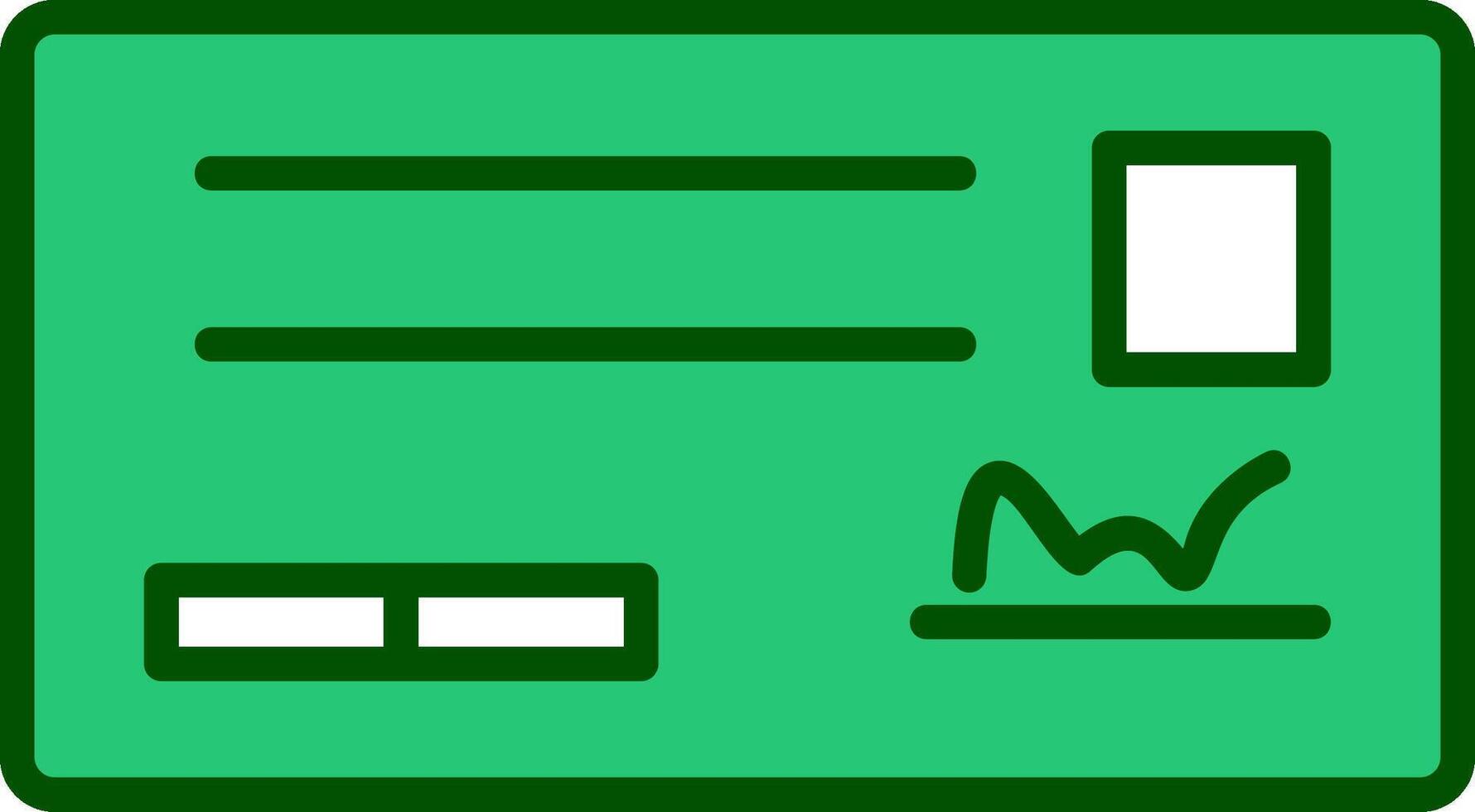 Cheque Vector Icon