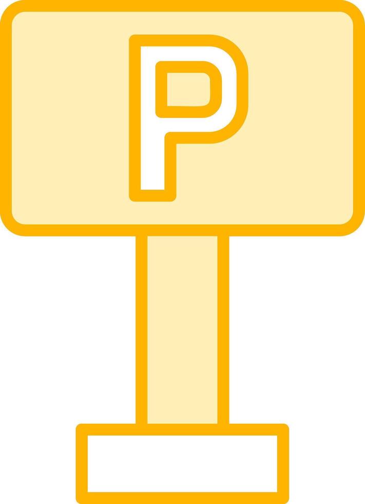 Parking Sign Vector Icon