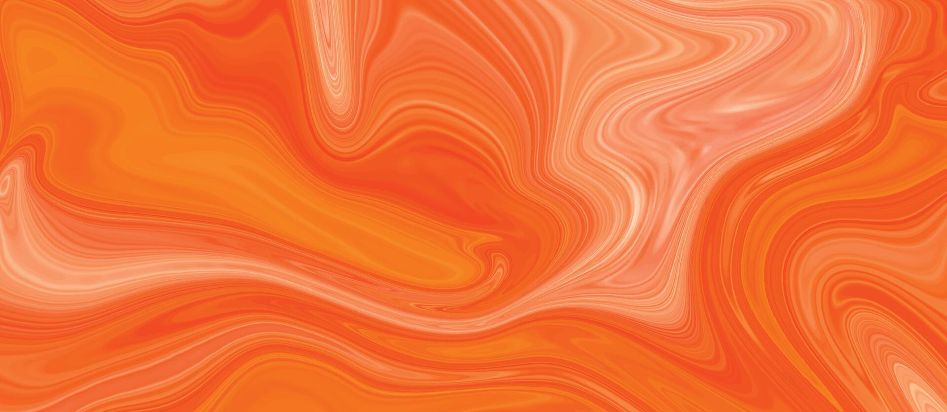 abstract liquid orange background. liquify fluid wave background. vector