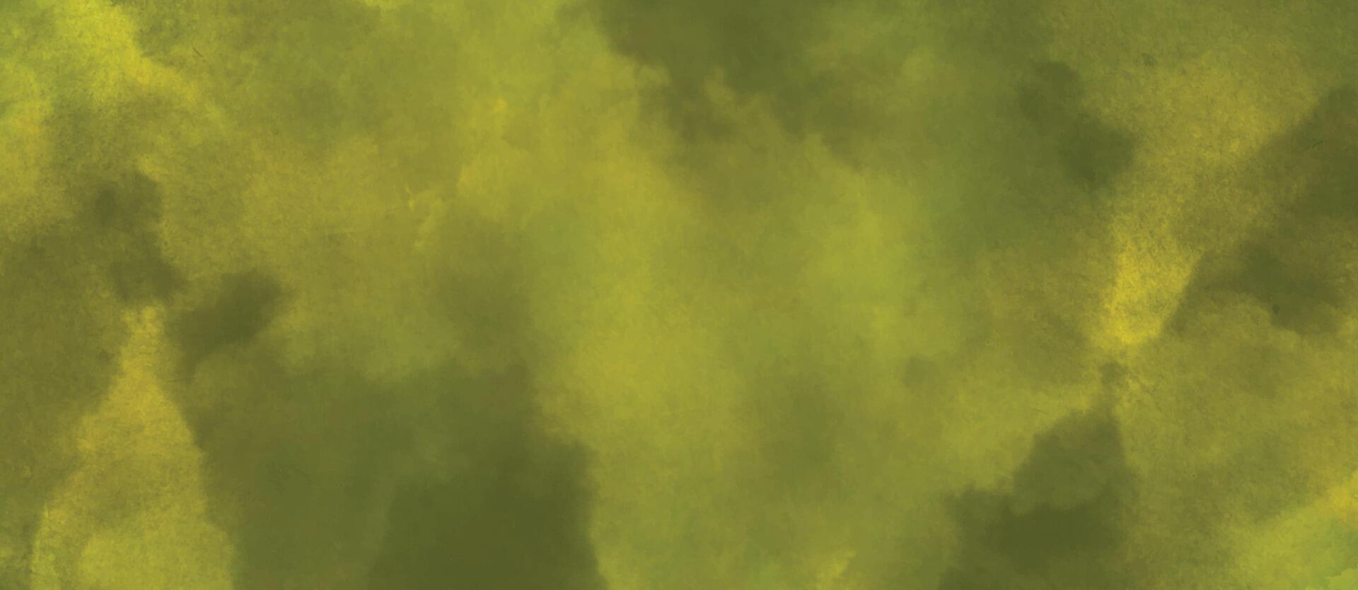 verde y amarillo antecedentes. acuarela antecedentes. oro verde antecedentes. resumen grunge textura. vector