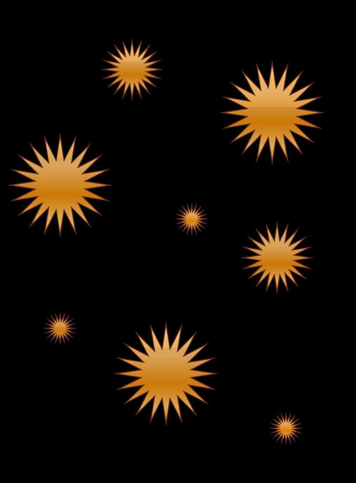 Gold Gradient Texture Graphic Shape Isolated on Black Cover Minimalist Poster Template vector