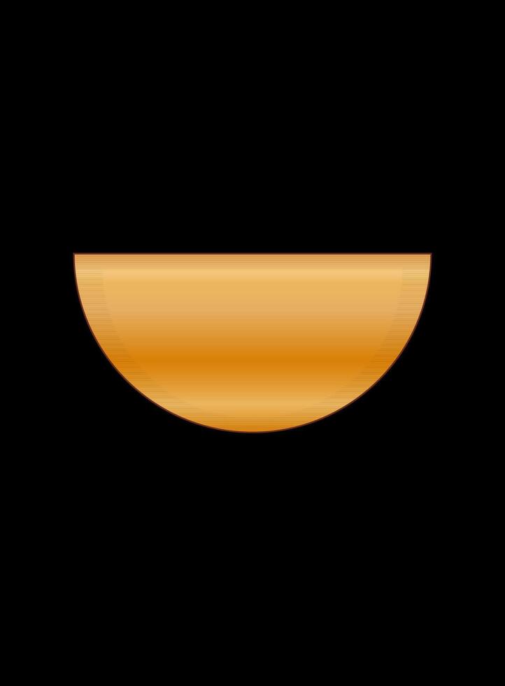 Gold Gradient Texture Graphic Shape Isolated on Black Cover Minimalist Poster Template vector