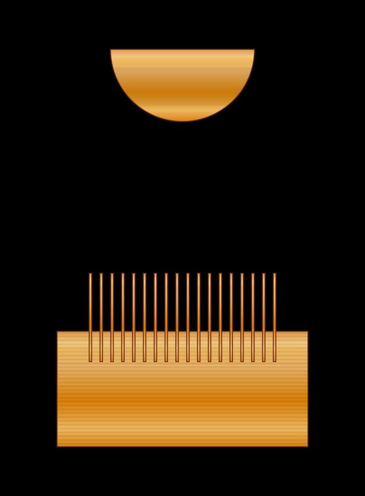 Gold Gradient Texture Graphic Shape Isolated on Black Cover Minimalist Poster Template vector