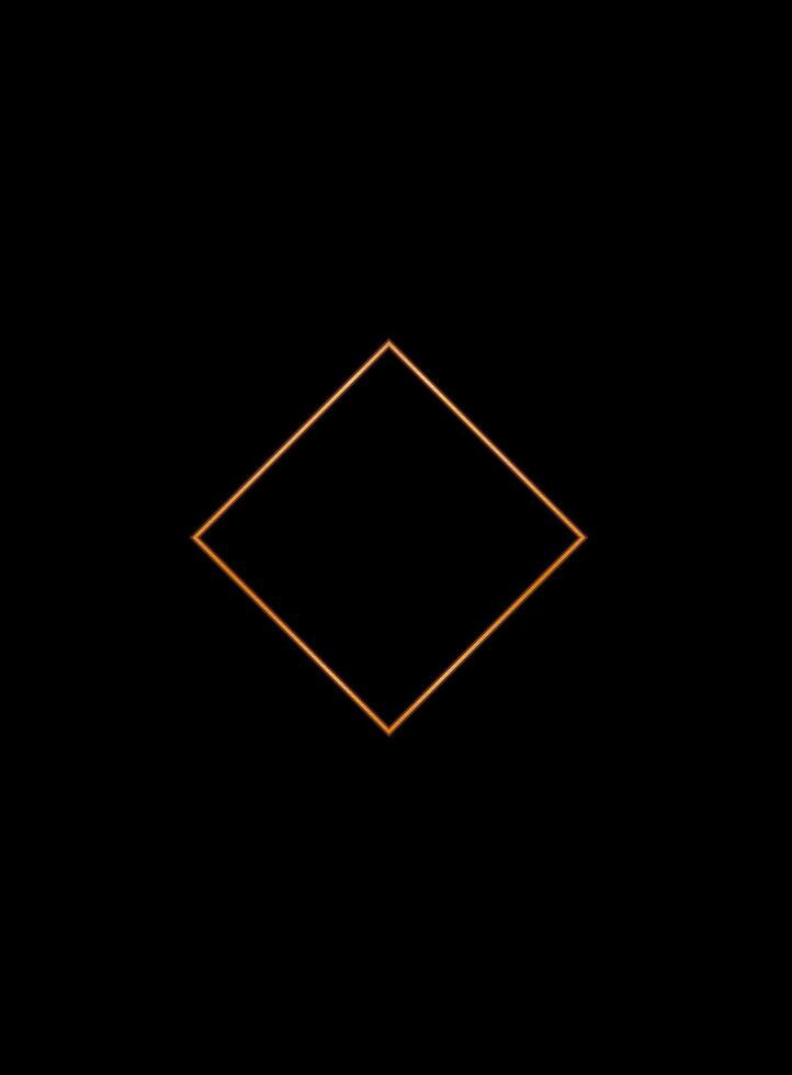 Gold Gradient Texture Graphic Shape Isolated on Black Cover Minimalist Poster Template vector