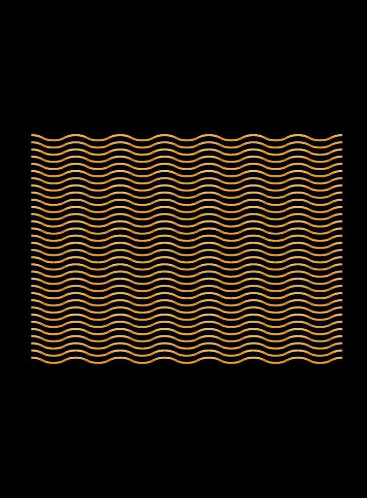 Gold Gradient Texture Graphic Shape Isolated on Black Cover Minimalist Poster Template vector