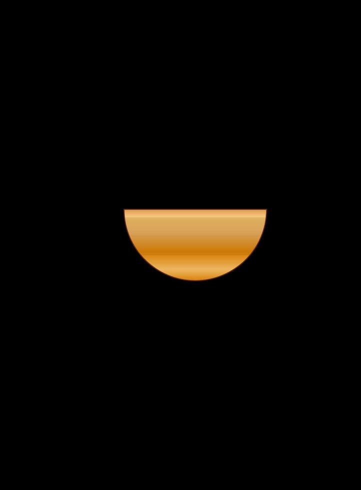 Gold Gradient Texture Graphic Shape Isolated on Black Cover Minimalist Poster Template vector