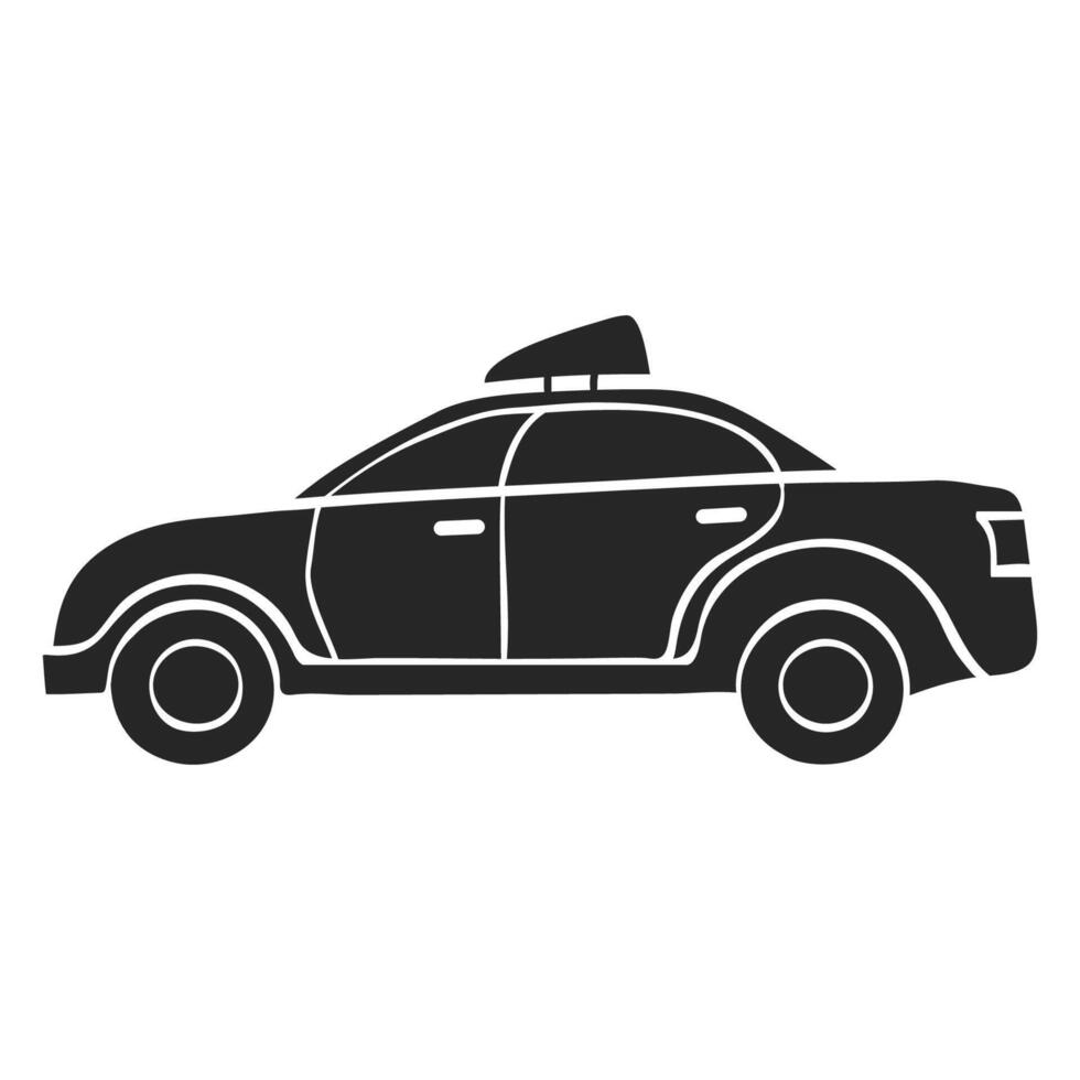 Hand drawn Safety car vector illustration