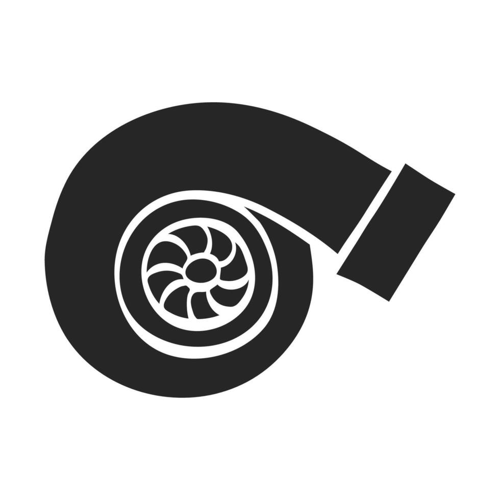 Hand drawn Turbo charger vector illustration
