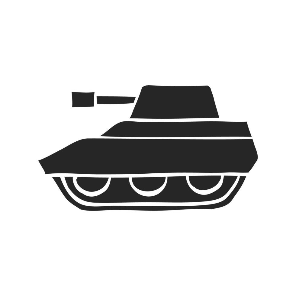 Hand drawn Tank vector illustration