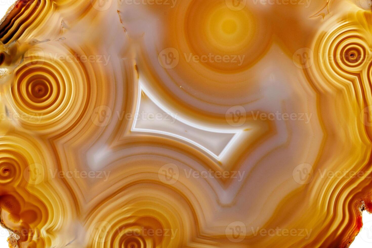 Macro stone Agate mineral on white background photo