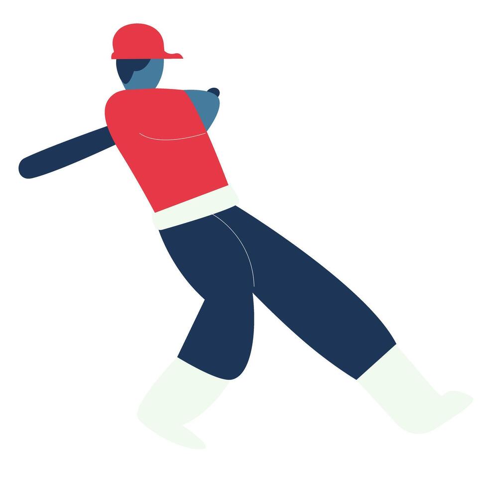 béisbol jugador colección ilustraciones vector