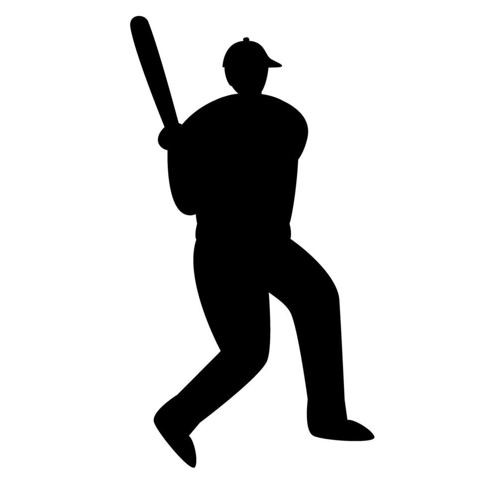 Baseball player collection illustrations vector