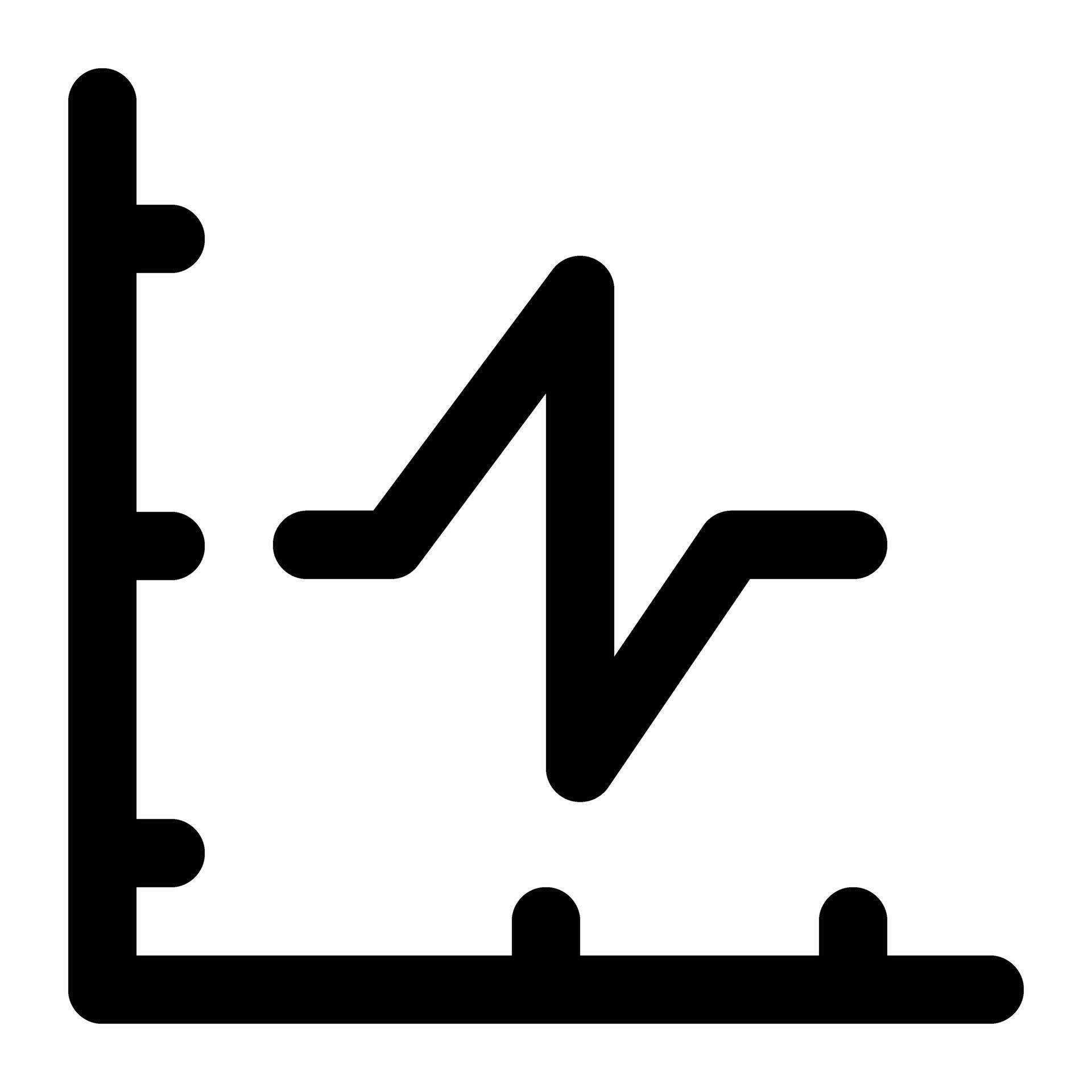 Growing bar graph solid icon sets 39393442 Vector Art at Vecteezy