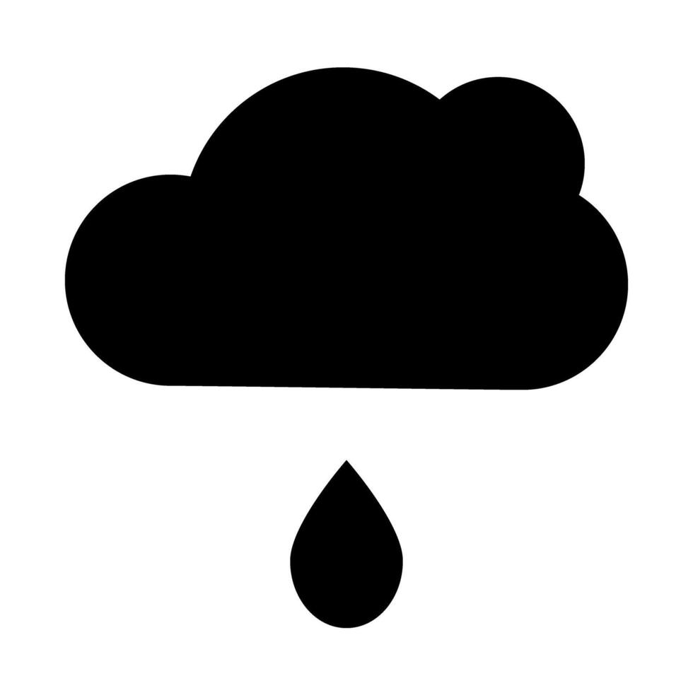 Clouds and weather glyph icons vector