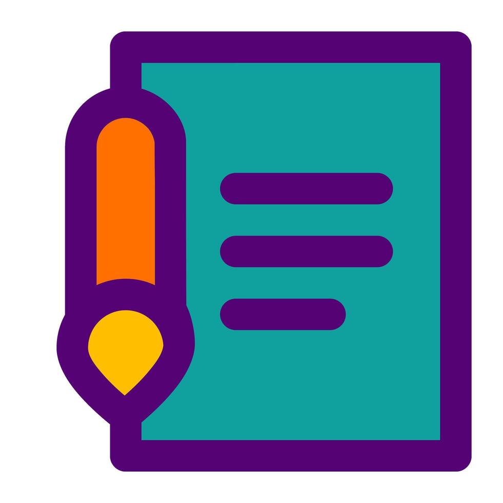 exam learning of education fill icon collections vector