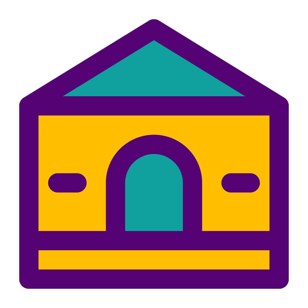 building school of education fill icon collections vector