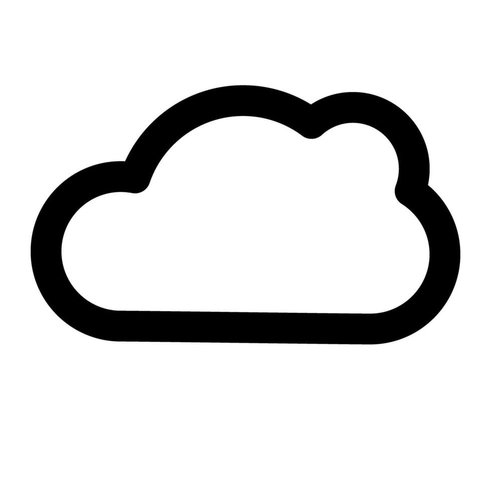 Clouds and weather outline icons vector