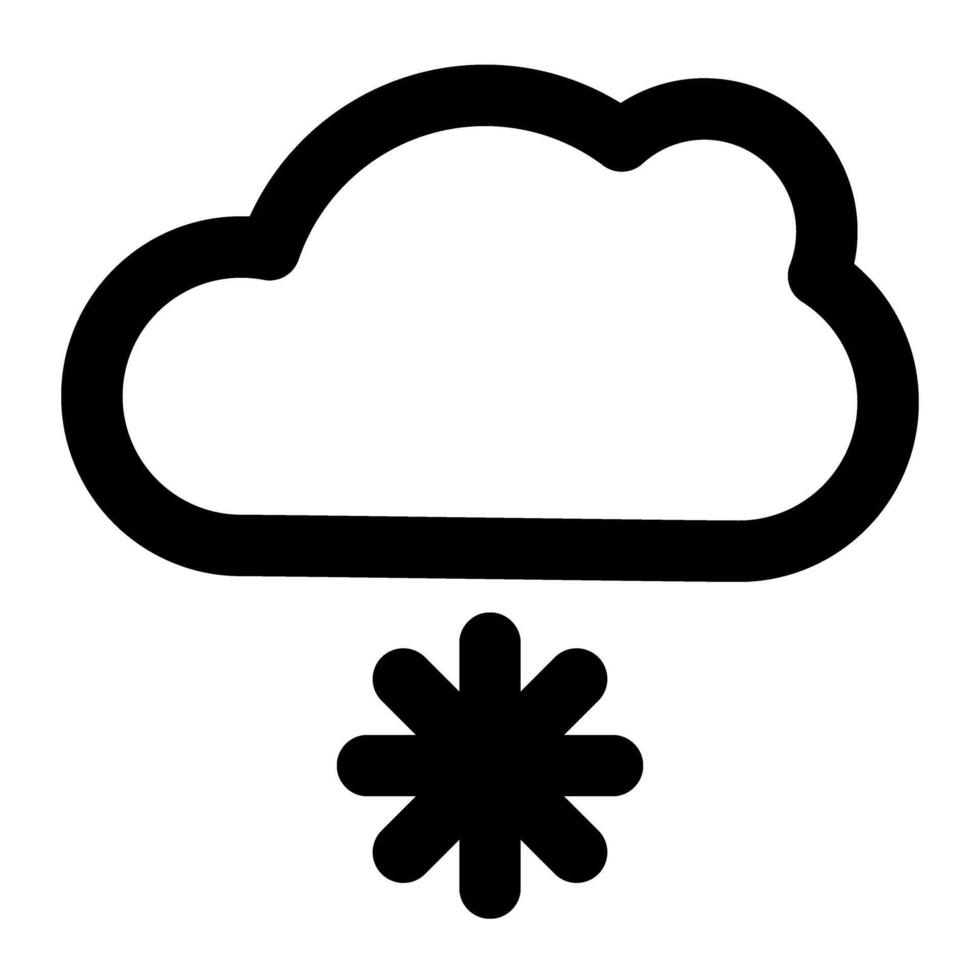 Clouds and weather outline icons vector