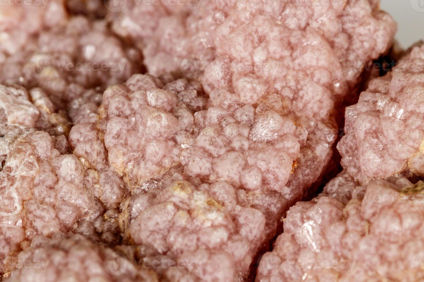 Macro stone cobalt calcite mineral on white background photo