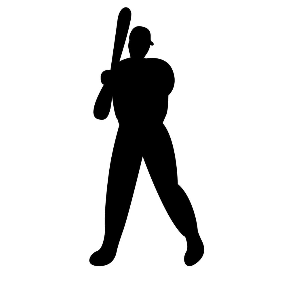 Baseball player collection illustrations vector