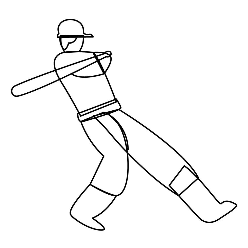 Baseball player collection illustrations vector