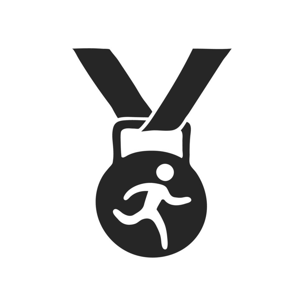 Hand drawn Athletic medal vector illustration