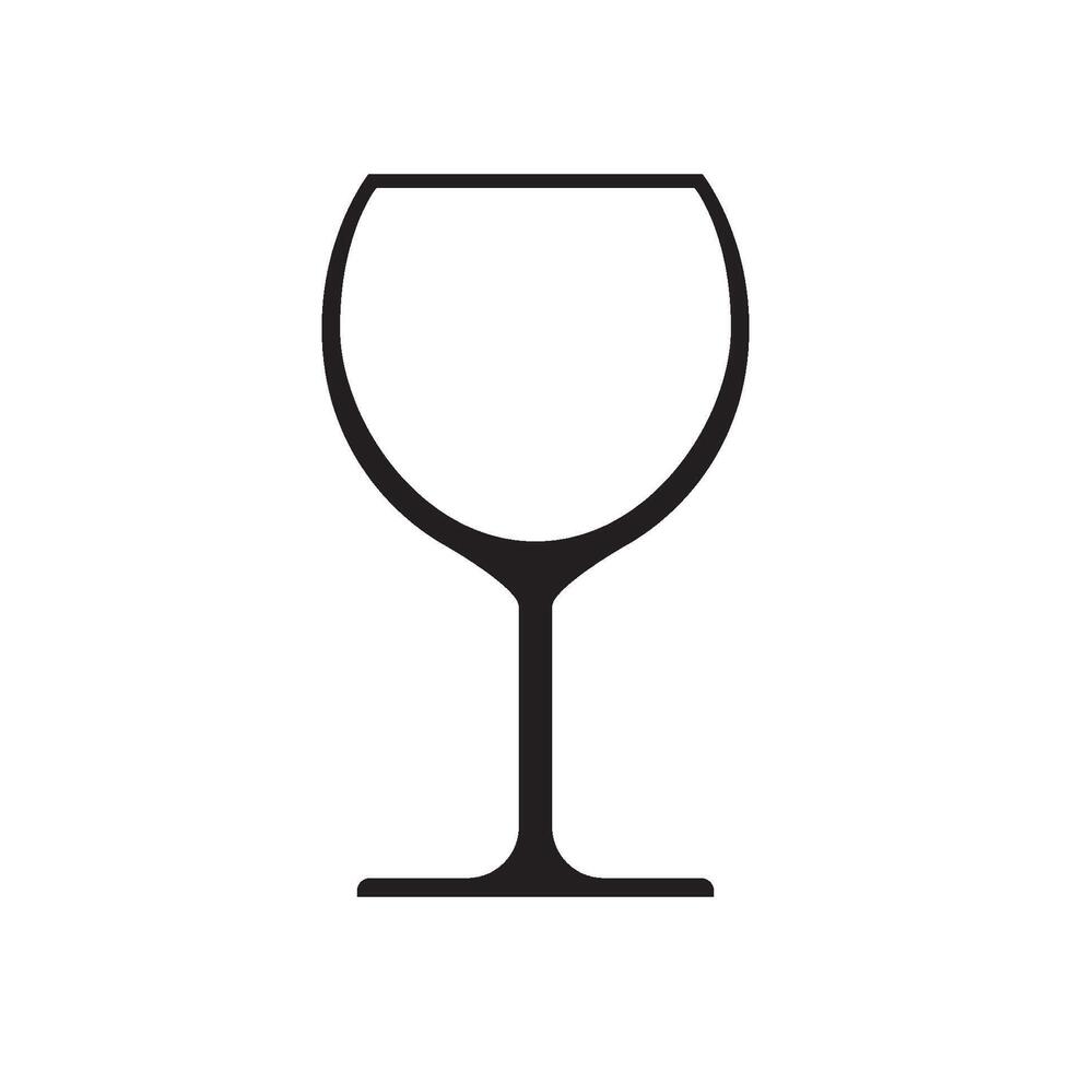 vino vaso icono diseño vector modelo