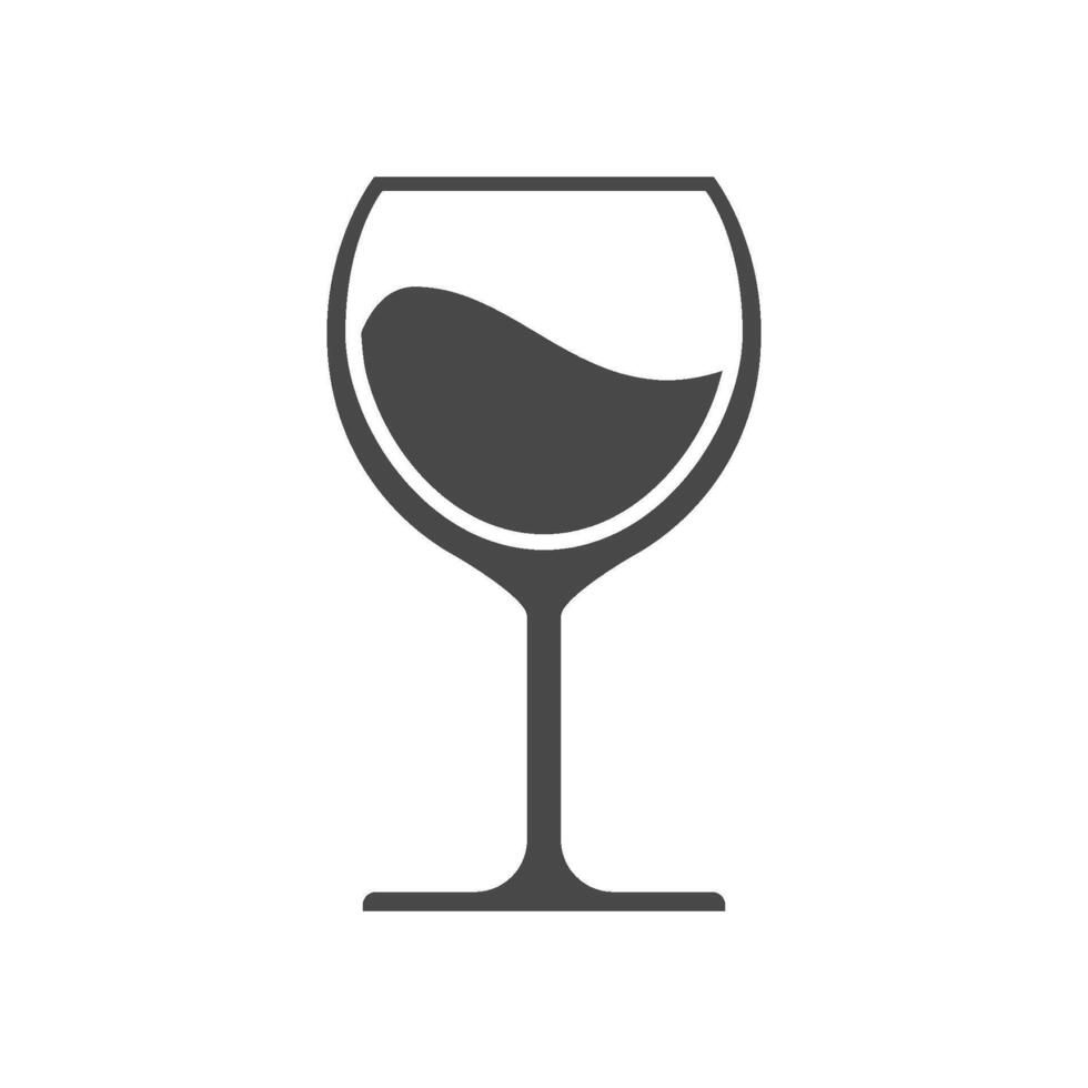 vino vaso icono diseño vector modelo