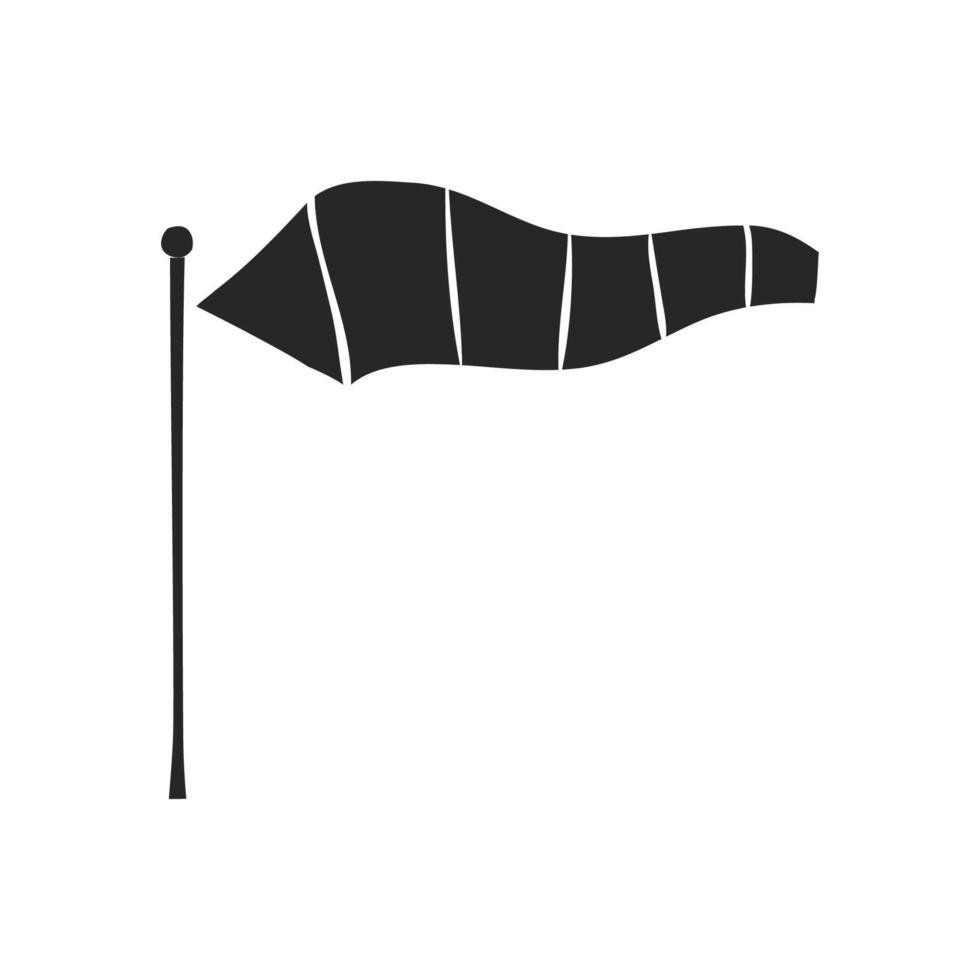 Hand drawn Windsock vector illustration