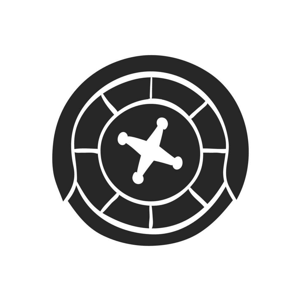 Hand drawn Roulette table vector illustration
