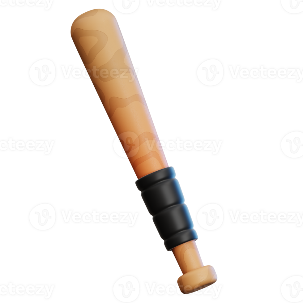 Baseball Bat 3D Illustration for web, app, infographic, etc png