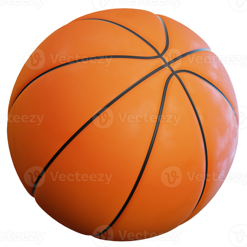 basketbal 3d illustratie voor web, app, infografisch, enz png