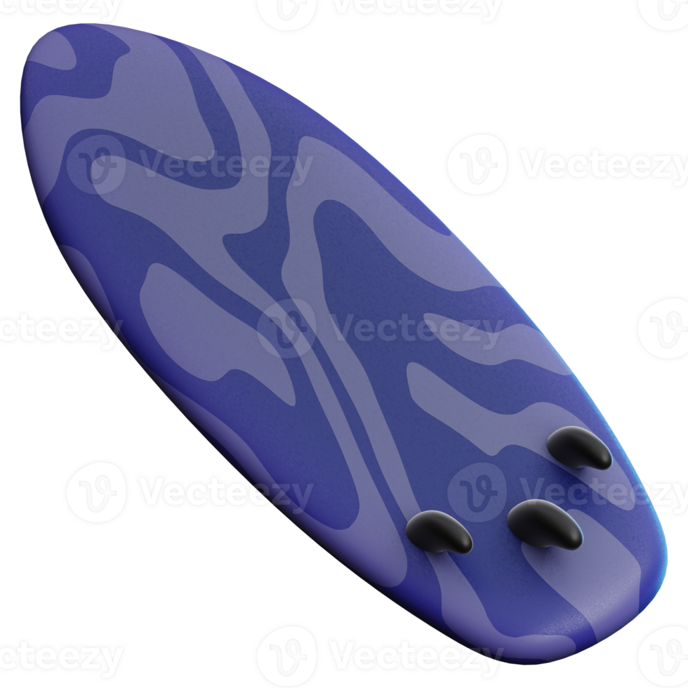 prancha de surfe 3d ilustração para rede, aplicativo, infográfico, etc png