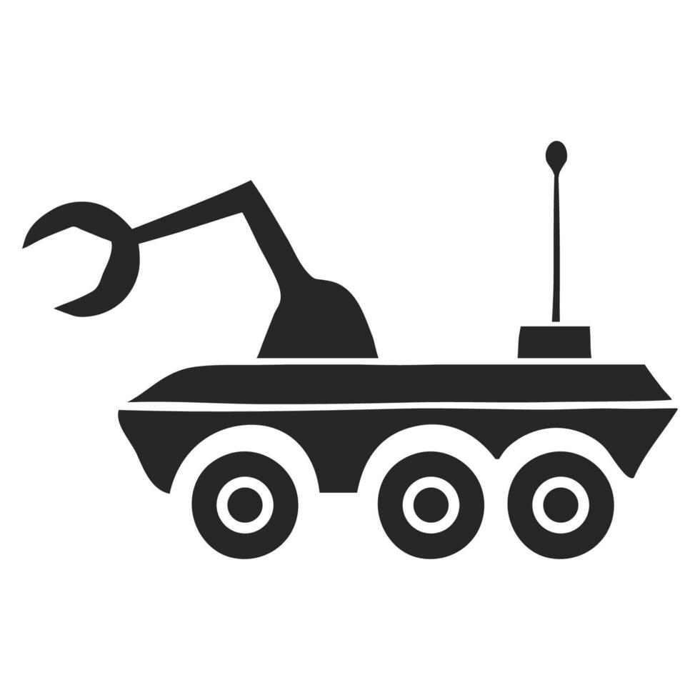 Hand drawn Space rover vector illustration