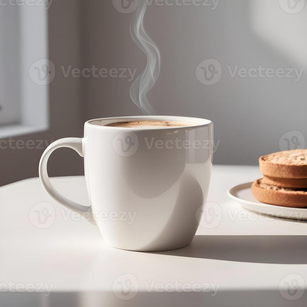 AI generated coffee mug mockup photo