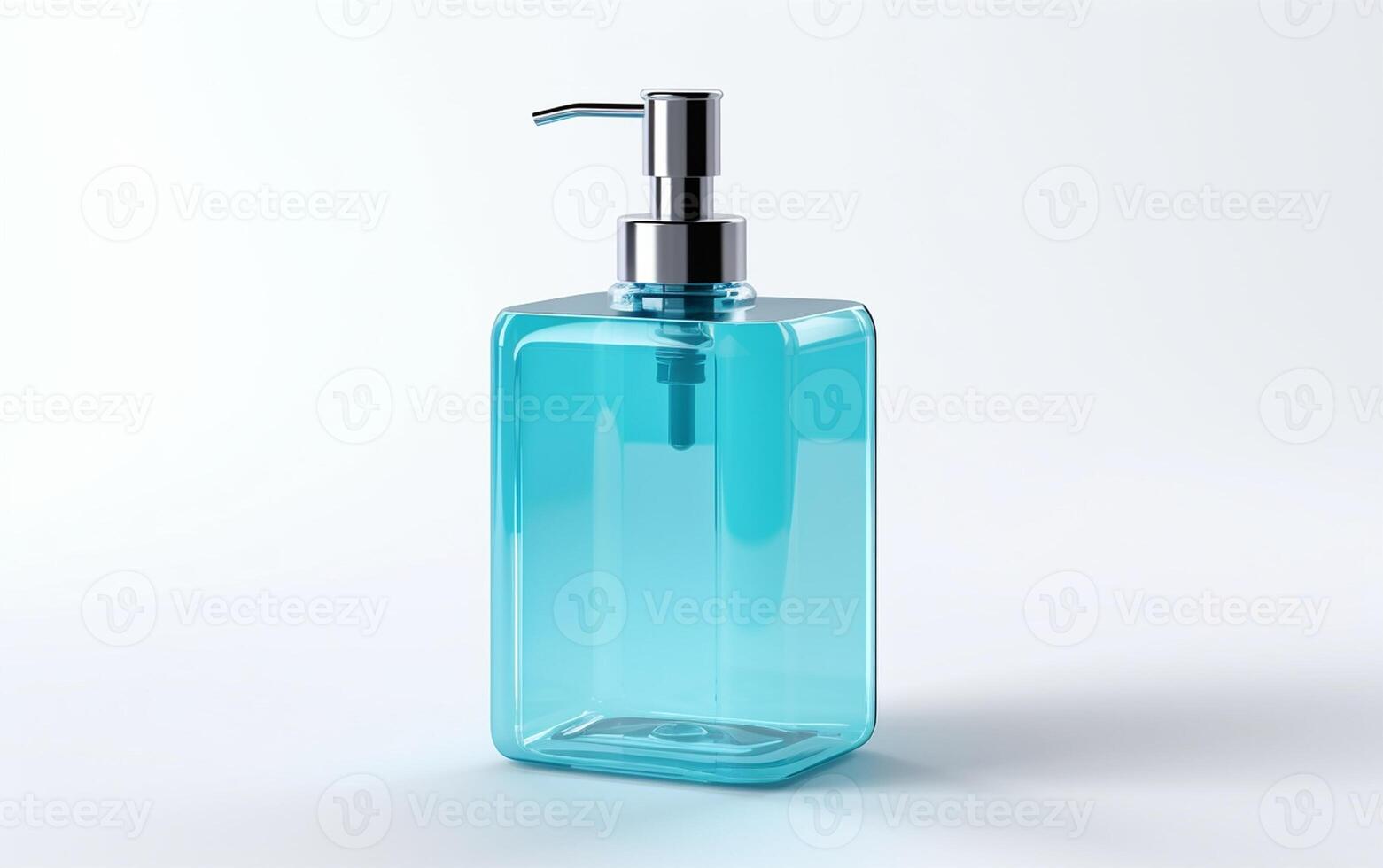 AI generated Realistic 8k Hand Sanitizer Dispenser on White Background. photo