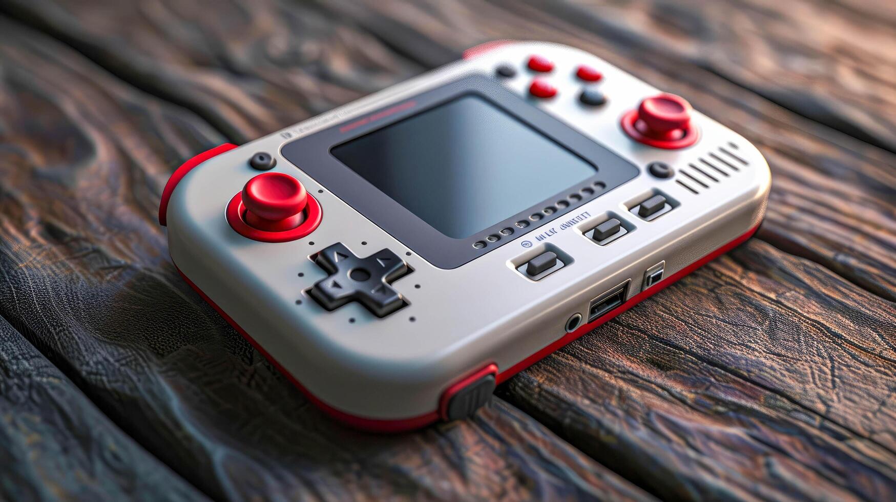 AI generated Portable gaming console for playing video games on the go photo