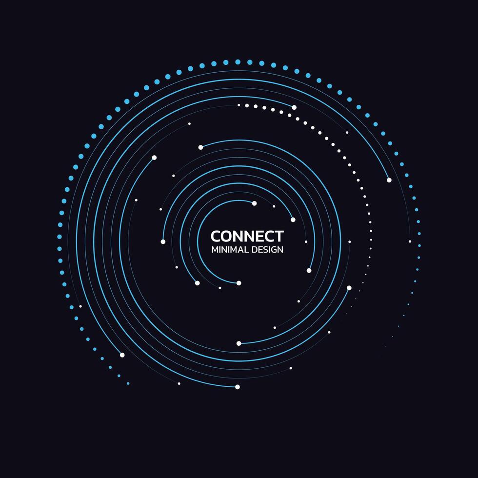 Abstract network connection icon logo design. Vector Illustration
