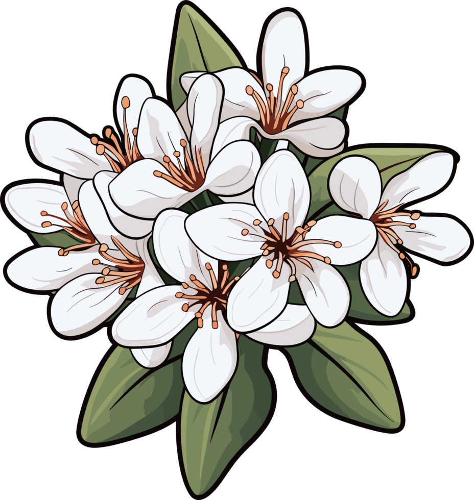 AI generated Beautiful flower clipart design illustration png