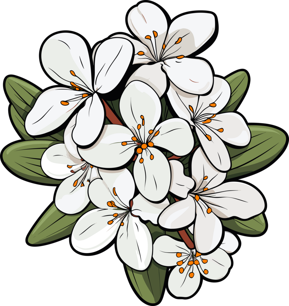 AI generated Beautiful flower clipart design illustration png