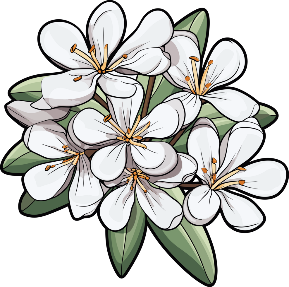 AI generated Beautiful flower clipart design illustration png