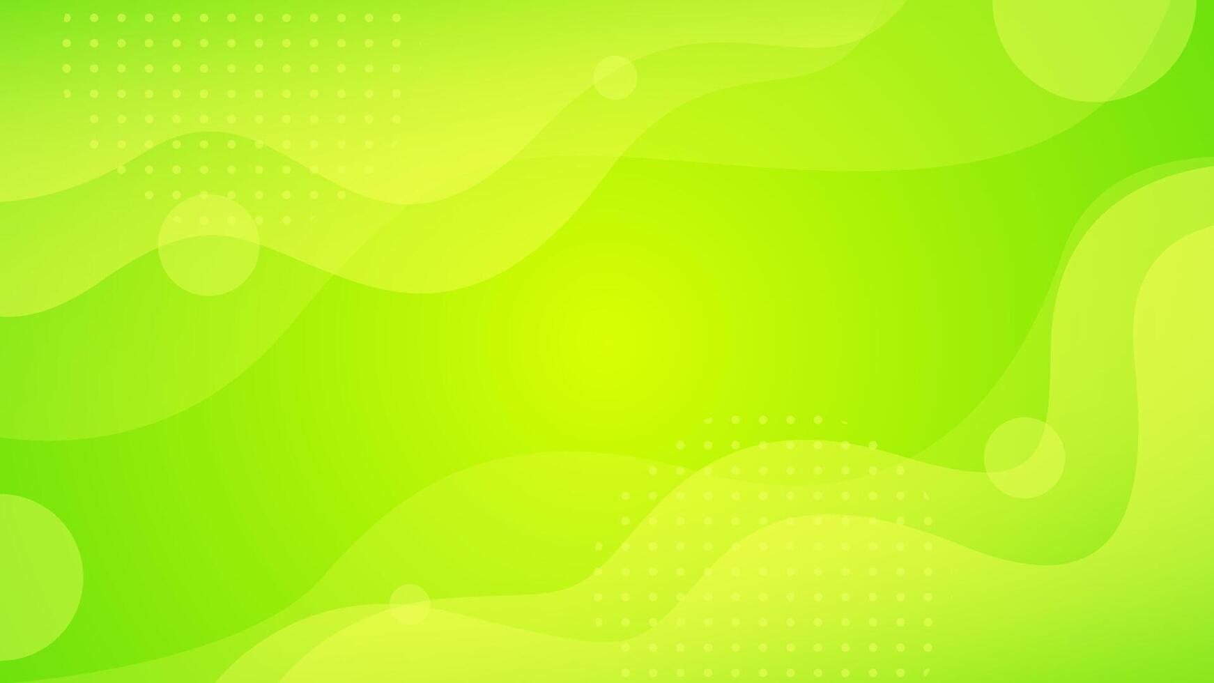 Bright Green-yellow wave abstract background. Modern gradient green color. Fresh template banner for sales, events, ads, holidays, and parties. fluid shapes with soft shadow vector