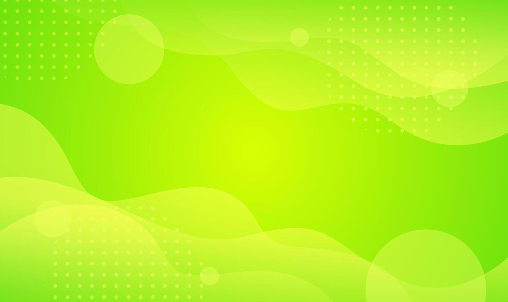 Bright green-yellow waves abstract background. Modern gradient green color. Fresh template banner for sale, events, advertising, holidays, summer, and parties. liquid form with soft shadows vector