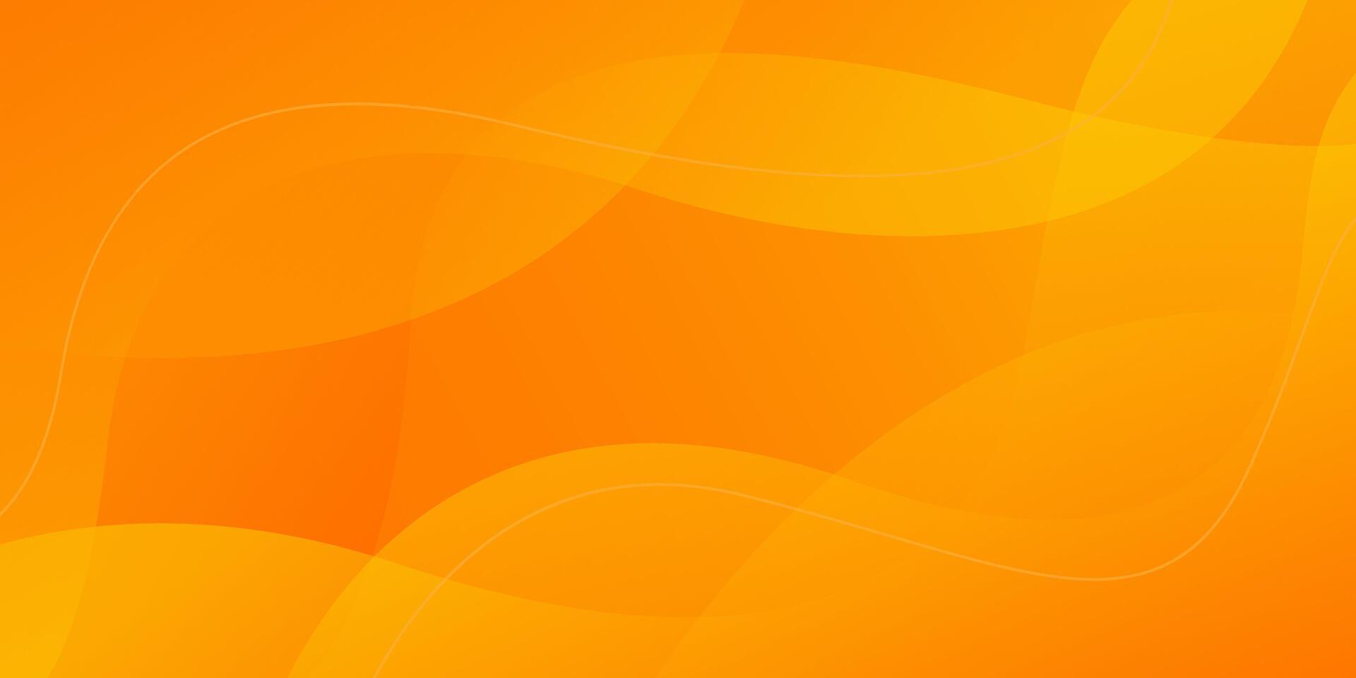 Abstract colorful orange curve background, orange gradient dynamic wallpaper with wave shapes. Suitable for banners, templates, sales, events, ads, pages, web, and others vector