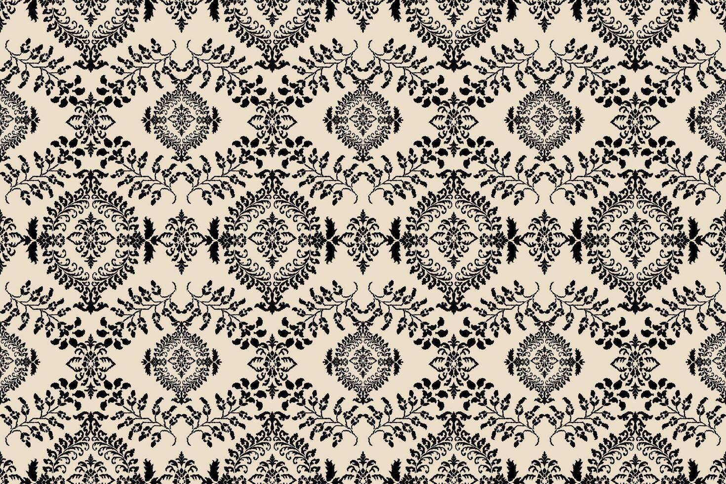 ikat tribal indio sin costura modelo. étnico azteca tela alfombra mandala ornamento nativo boho cheurón textil.geometrico africano americano oriental tradicional vector ilustraciones. bordado estilo.